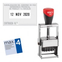 Sellos de caucho ya  fabricados. Tampones. Portasellos