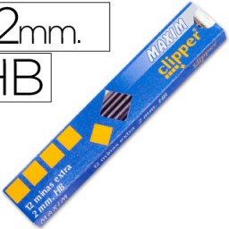 12 minas de grafito Alpino Maxim 2mm. HB