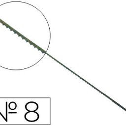 155 pelos de segueta madera nº8 dentado