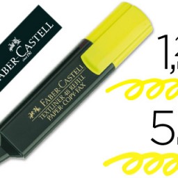Marcador fluorescente Faber 48 tinta amarilla