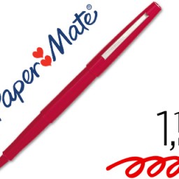 Rotulador Paper Mate punta nylon rojo
