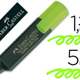 Marcador fluorescente Faber 48 tinta verde