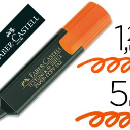 Marcador fluorescente Faber 48 tinta naranja
