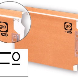 Carpeta colgante kraft Gio Folio visor lateral