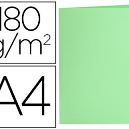SC33 Subcarpeta cartulina Liderpapel A4 verde pastel 180 g/m²
