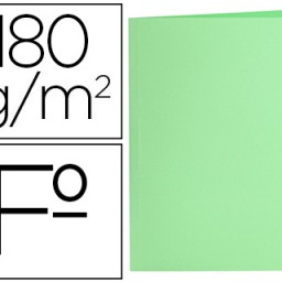 SC40 Subcarpeta cartulina Liderpapel Folio verde pastel 180 g/m²