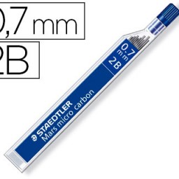 12 minas de grafito Staedtler Mars Micro 0,7mm. 2B