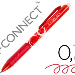 KF18626 Bolígrafo Q-Connect borrable tinta roja