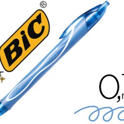 Bolígrafo Bic Gelocity Quick Dry tinta gel turquesa