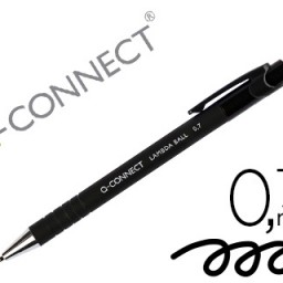KF00672 Bolígrafo Q-Connect tinta negra con grip