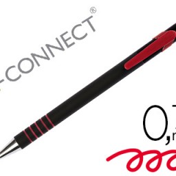 KF00671 Bolígrafo Q-Connect tinta roja con grip