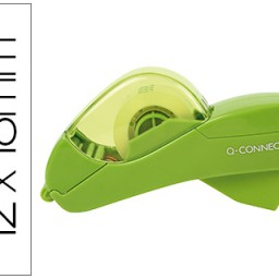 KF14520 Portarrollos automático Q-Connect  verde para cintas de 12 y 19 mm.+ 2 cintas.