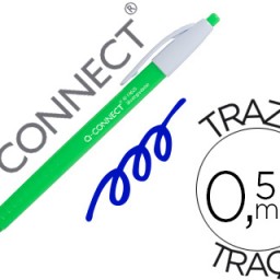 KF14625 Bolígrafo Q-Connect biodegradable verde tinta azul