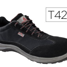 Zapatos de seguridad de piel de serraje suela de composite negro talla 42