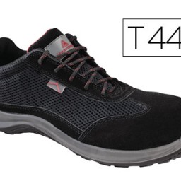 Zapatos de seguridad de piel de serraje suela de composite negro talla 44