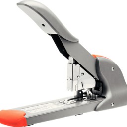 Grapadora Rapid fashion HD210 de gruesos 210 hojas plata/naranja