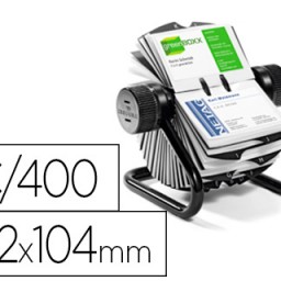 Tarjetero 400 tarjetas Durable Visifix rotatorio con separador A-Z