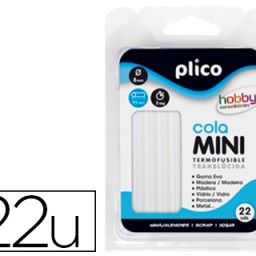 22 barras termofusibles Plico ø8x100mm.