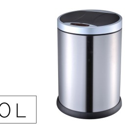 Papelera Q-Connect metálica sensor automatico 10 l.