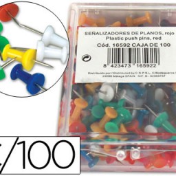 100 señalizadores de planos colores surtidos