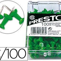 100 señalizadores de planos color verde