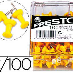 100 señalizadores de planos color amarillo