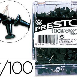 100 señalizadores de planos color negro