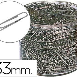 1.000 clips nº2 33mm. Niquelados
