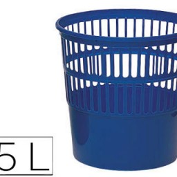 KF15148 Papelera rejilla plástico Q-Connect negra