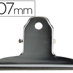 Pinza metálica cromada 107mm.