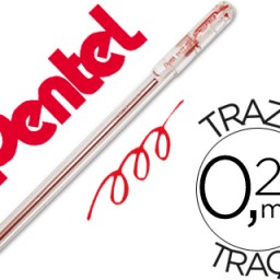 Bolígrafo Pentel BK-77 C tinta roja