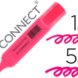 KF01112 Marcador fluorescente Q-Connect tinta rosa