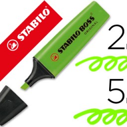 Marcador fluorescente Stabilo Boss Original tinta verde