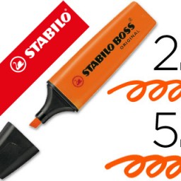 Marcador fluorescente Stabilo Boss Original tinta naranja