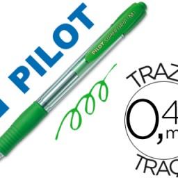 Bolígrafo Pilot Super Grip tinta verde