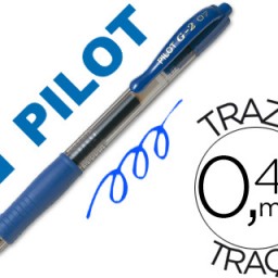 Bolígrafo Pilot G-2 tinta gel azul