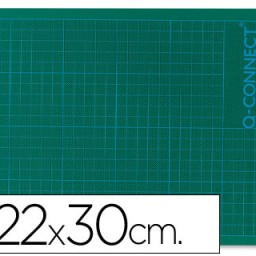 KF01135 Plancha para corte Q-Connect A4 220x300 mm. Verde
