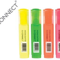 KF01116 4 marcadores fluorescentes Q-Connect coloreS surtidos