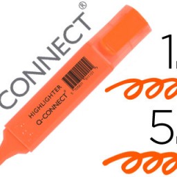 KF01115 Marcador fluorescente Q-Connect tinta naranja