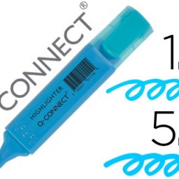 KF01114 Marcador fluorescente Q-Connect tinta azul