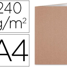 SC22 Subcarpeta cartulina kraft Liderpapel A4 interior blanco 240g/m²