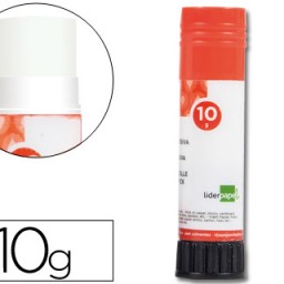 PE01 Pegamento adhesivo en barra Liderpapel 10g.