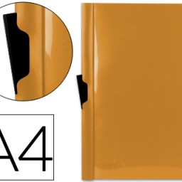 DP05 Carpeta dossier pinza lateral Liderpapel A4 polipropileno naranja Frosty 30 hojas