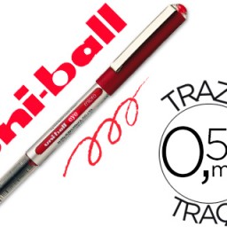 Bolígrafo roller uni-ball eye UB-150 tinta roja 0,7 mm.