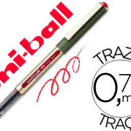 Bolígrafo roller uni-ball eye UB-157 tinta roja 0,7 mm.