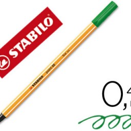 Rotulador Stabilo point 88 tinta verde hoja