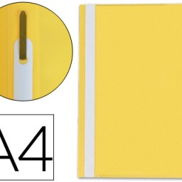 KF01457 Carpeta dossier fastener Q-Connect A4 PVC amarillo
