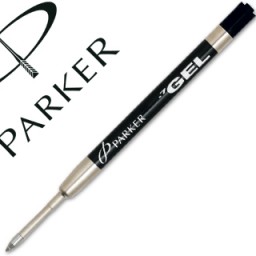 Recambio Parker bolígrafo 0,7mm. tinta gel negra