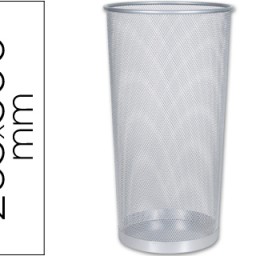 KF00828 Paragüero Q-Connect rejilla metálica plata