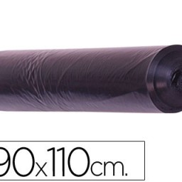 Rollo 10 bolsas basura negras 200µ 90x110cm. 100l.